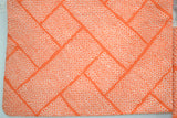 Fully Shibori Vintage Orange Geometric