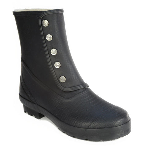 Spats Boots Tall Black Python